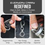 Ultra-Light Titanium Carabiner Keychain Clips - 2-Pack