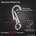 Titanium Tactical Carabiner Clip for EDC Gear