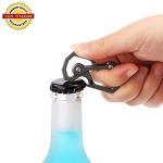 Titanium Keychain with Carabiner and Bottle Opener