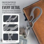 Ultra-Light Titanium Carabiner Keychain Clips - 2-Pack