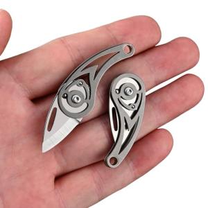 Titanium Pocket Knife Keychain - EDC Utility Tool