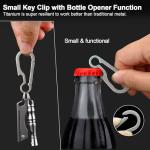 Titanium Tactical Carabiner Clip for EDC Gear