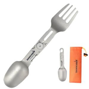 Dawn Deer Titanium Folding Spork - Lightweight Utensil