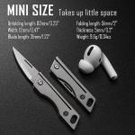 Titanium Mini EDC Pocket Knife with Keychain