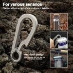 Titanium Tactical Carabiner Clip for EDC Gear