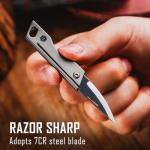 Titanium Mini EDC Pocket Knife with Keychain