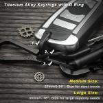 Heavy Duty Titanium Keychain Rings for Car Keys