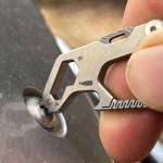 TiKOKEY Titanium Quick Release Carabiner Keychain