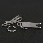TONYFY Mini Titanium Clasp with Key Ring Tool