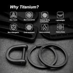 Heavy Duty Titanium Keychain Rings for Car Keys