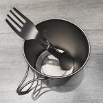 Dawn Deer Titanium Folding Spork - Lightweight Utensil