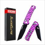 SliceElite La Tigresa Pink Tiger Stripe EDC Knife