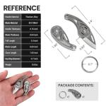 Titanium Pocket Knife Keychain - EDC Utility Tool