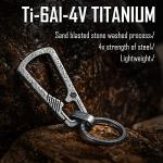 KeyUnity Titanium Quick Release Carabiner Keychain