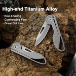 Joycube Titanium Mini Folding Keychain Knife