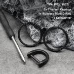 Heavy Duty Titanium Keychain Rings for Car Keys