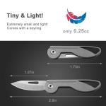 Joycube Titanium Mini Folding Keychain Knife