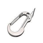 Compact Titanium Carabiner with Folding Knife EDC Tool