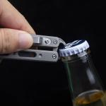 Titanium Mini Utility Knife with Clip and Pry Bar