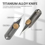 ITOKEY Mini Titanium Pocket Knife for EDC