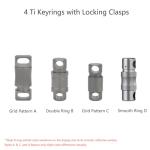 TONYFY 360° Swivel Titanium Keychain Clip