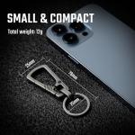 KeyUnity Titanium Quick Release Carabiner Keychain
