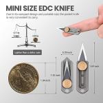 ITOKEY Mini Titanium Pocket Knife for EDC