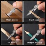 Joycube Titanium Mini Folding Keychain Knife