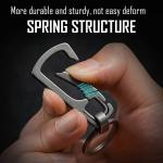 KeyUnity Titanium Quick Release Carabiner Keychain