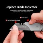 Titanium Mini Utility Knife with Clip and Pry Bar