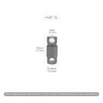 TONYFY 360° Swivel Titanium Keychain Clip