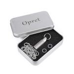 Opret Waterproof Titanium Pill Container with Keychain