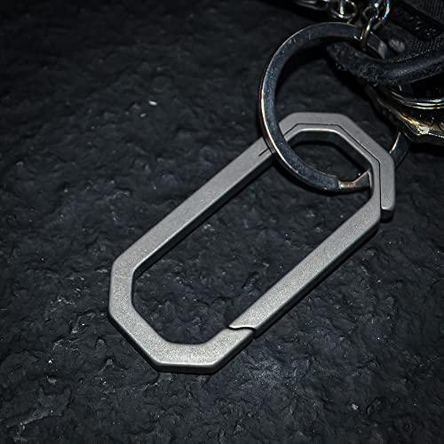 Large WANERSEN EDC Titanium Carabiner Keychain Outdoor Tool
