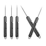 Titanium EDC Retractable Toothpick with Spring Action