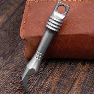 Lightweight Titanium Mini Pry Bar Bottle Opener