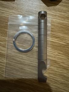 Titanium Mini Pry Bar Keychain Multitool with Opener