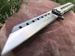 Tc4 Titanium EDC Folding Knife with D2 Tanto Blade