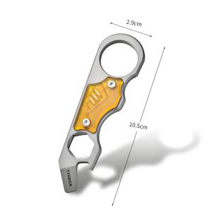 Titanium EDC Pry Bar Multi-Tool and Bottle Opener