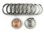 5 Pack of 25mm Titanium Key Rings