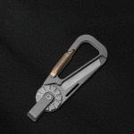 Lightweight Titanium Keychain EDC Tool with Mini Knife