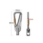 Lightweight Titanium Keychain EDC Tool with Mini Knife