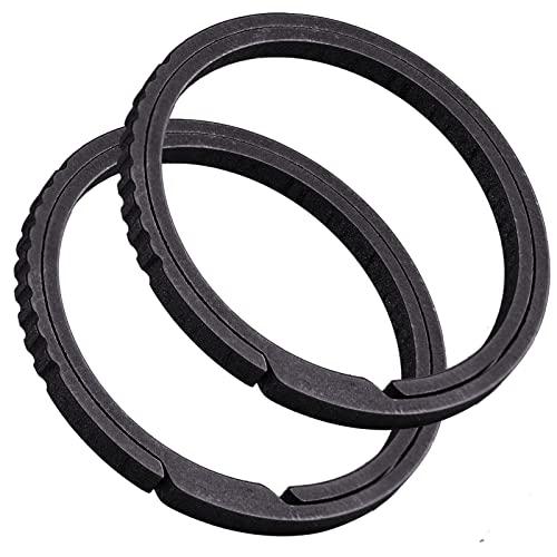 TISUR Heavy Duty Titanium Keychain Rings (2PCS)