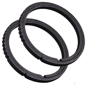 TISUR Heavy Duty Titanium Keychain Rings (2PCS)