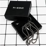 Pure Titanium Adjustable Bead Ball Chain Necklace