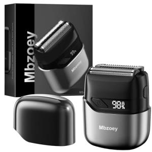 Mbzoey Mini Waterproof Electric Razor for Men