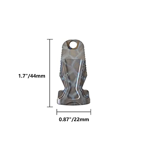 Titanium Double Tubes Emergency Survival Whistle with Necklace