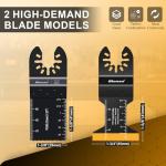 Bionso 55PCS Titanium Oscillating Saw Blade Set