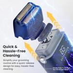 Titanium Electric Razor with Rechargeable Battery