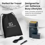 Titanium Electric Razor with Rechargeable Battery