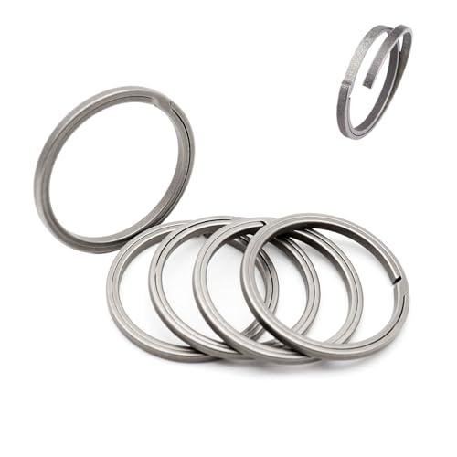 5PCS Heavy Duty Titanium Key Rings for Keychains